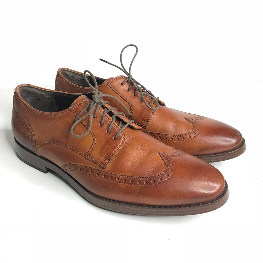 Cole Haan Sz 10.5 Brown Leather Oxfords Dress Shoe